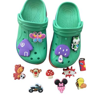 China Clog Hot Cartoon Shoecharms PVC Custom Shoe Charms For Shoes Decoration Shoe Charms Accessories for sale