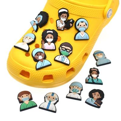 China Clog Style PVC Medical Shoe Charms Croc Jeans Heal Stethoscope Buckle Garden Sandal Accessories Ornaments Shoes Decorations for sale