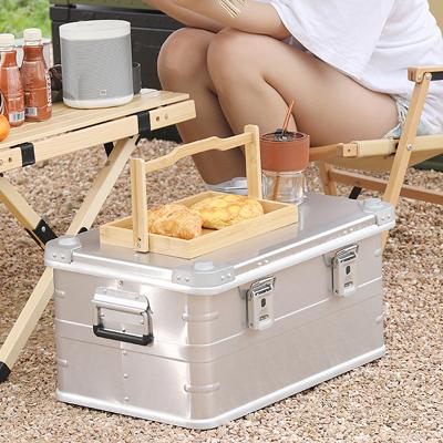 China Large Aluminum Alloy Tooling Lightweight Heavy Duty Professional Suitcase Series Outdoor Camping Glamping Storage Box for sale