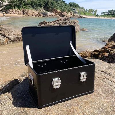 China Lightweight Aluminum Car Storage Box Equipment Travel Outdoor Camping Miscellaneous Storage Box for sale