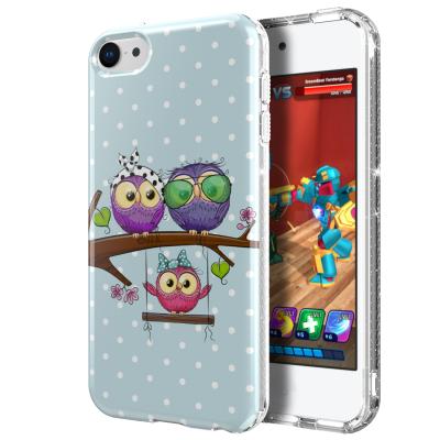 China Cute Owl Family Sparkle Design Shockproof TPU IMD Anti-Drop Cover Device Cover Device Slim Durable Slim Fit Case For iPod Touch Cute Owl for sale