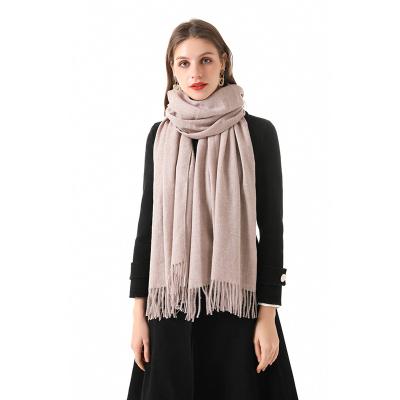 China 2021 new design luxury scarf cozy warm winter scarf for women polyester shawl pashmina for sale