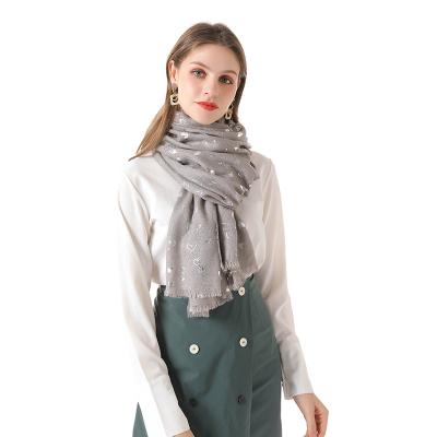 China Wholesale designer comfortable solid color scarf spring for women elegant pashmina shawl for sale