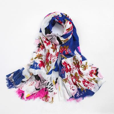 China 2021 comfortable wholesale new arrivals printed colorful shawl spring scarf women shawl pashmina for sale