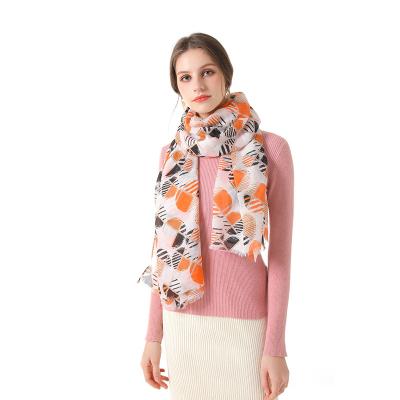 China 2021 comfortable new spring wholesale 100% polyester scarf for women elegant pashmina shawl for sale