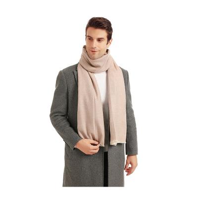 China Wholesale High Quality Plain Fleece Scarf Newest Cashmere Winter Label Factory Scarves Custom Made Men's Scarves For Men for sale