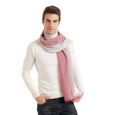 China Fashion European American hot style cotton business design red 100% sale scarf for men for sale