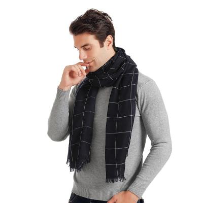 China Blue 100% European American Polyester Meaning Design Customization Support Scarf For Men for sale