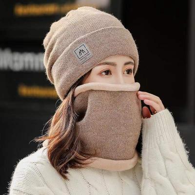 China JOINT Ladies Winter Solid Color Warm Fleece Knit Hat for sale