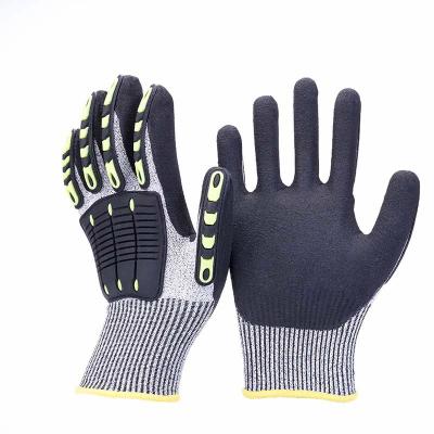 China Anti Impact TPR Anti Impact Safety Hand Working Gloves New Industry Rubber Cheap Resistant Oilfield for sale