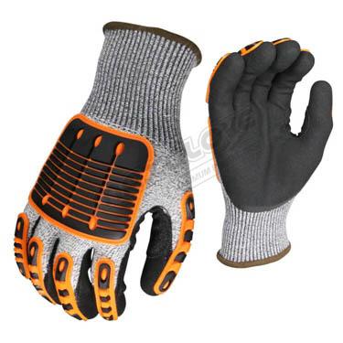 China Excellent Anti-Puncture And Anti-Cut Performance SANSHOU Cheap Price HPPE Knit Liner Industrial Anti Impact Cut Resistant Mechanic Gloves for sale