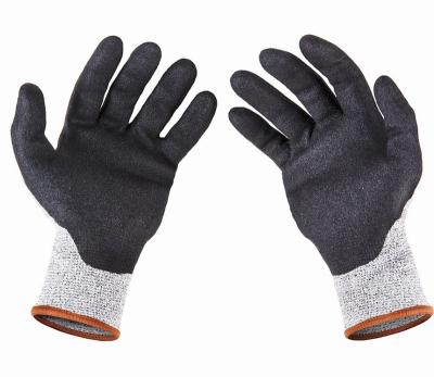 China SANSHOU Anti-Slip Gauge Cut Heavy Duty Custom High Quality Level PU Safety Work Gloves for sale