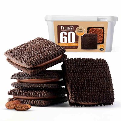 China Sunssi Factory Supply Sale 105G Franzzi Normal Hot Dark Cocoa Cookie Different Taste Boxed As Afternoon Tea Snake Sandwich Cookies for sale