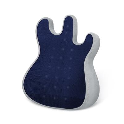 China New Guitar Memory Foam Waist Cushion Blue Memory Foam Seat Back Pillow For Office for sale