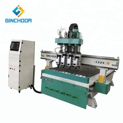 China Good Working Quality Wood Four 6KW Multi Spindles CNC Wood Carving Machine For Aluminum Wood Acrylic PVC MDF, Cheap Price for sale