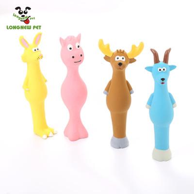 China 2021 Viable Wholesale Latex Pet Toy Squeaky Dog Toy Cattle Sheep Train Dog Toy for sale