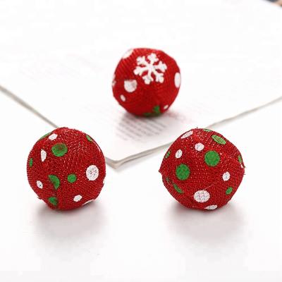 China Viable Canvas Cat Toy Ball For Small Cat With Catnip Toy Funny For Cat for sale