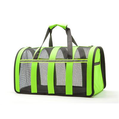 China Viable Summer Pet Portable Carrier Bag Breathable Mesh Travel Bag for sale