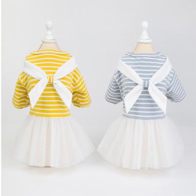 China Lovely Style Sustainable Soft Pet Clothes Luxury Pet Ballet Skirt Pet Dress for sale