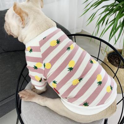 China New Fashion Sustainable Pineapple Pattern Dog T Shirts Pet Clothes Dog Two Legs Clothes Dog Clothes Summer for sale