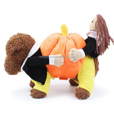 China Sustainable Dog Clothing Store Designer Funny Pumpkin Pet Apparel For Small Dog Apparel for sale