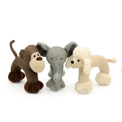 China Online Dog Toy Best Interactive Toy Pets Squeaky Plush Elephant Stuffed Pet Viable Designer Pet Products for sale