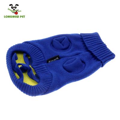 China Viable Hand Knit Cable Knit Dog Sweater Dog Sweater Pet Clothes For Medium Small Dog for sale