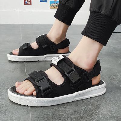 China Summer PVC Leisure Light Strap Men's Unique Sandals Anti-slip Beach Shoes Breathable Rubber Anti-slippery 2021Fashion Flatplush For Outdoor for sale