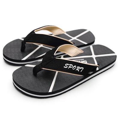 China Custom EVA Casual Fashion Comfort Home Men's Slipper Beach Flip Flops Summer Latest Fashion Trend Factory Direct Outdoor Sandals for sale