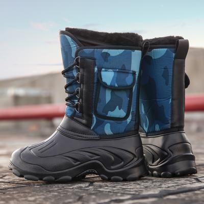 China 2021 new style PVC winter snow increasing cotton waterproof warm fashion shoes and boots wholesale for sale