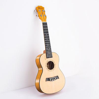 China Cheap 21 Inch Ukulele Resonator Ukulele Accept Customized For Beginners Four String Ukulele Natural Ukulele Guitar for sale