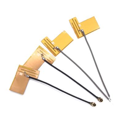 China IPX IPEX1 UFL FPC Yellow Film Antenna 2.4G Wireless Omnidirectional Soft Omnidirectional Flexible Internal Antenna FT-24FPC01 for sale