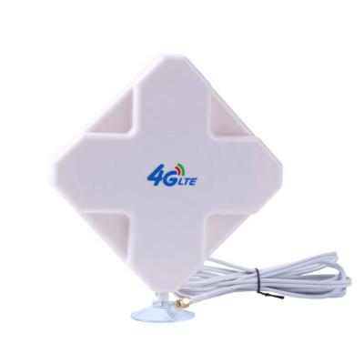 China ABS 4G LTE Antenna 35dBi Panel MIMO SMA Male TS9 CRC9 High Gain Antenna For CPE Wireless Router MiFi Mobile Hotspot for sale