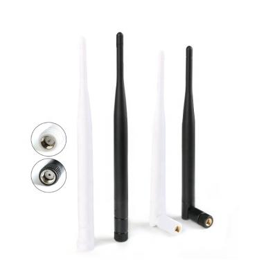 China RP-SMA Pure Copper Antenna 2.4G Router Connector 2.4G Aerial IEEE WLAN/WiMAX/MIMO 2.4GHz 6dBi Omni WIFI Wireless Antenna for sale