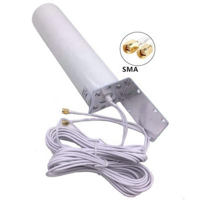 China Outdoor 3G 4G Rod MIMO Antenna Router Modem Antenna ABS 4G LTE 4G Antenna with 3m Dual SMA CRC9 TS9 Cable Connector for sale