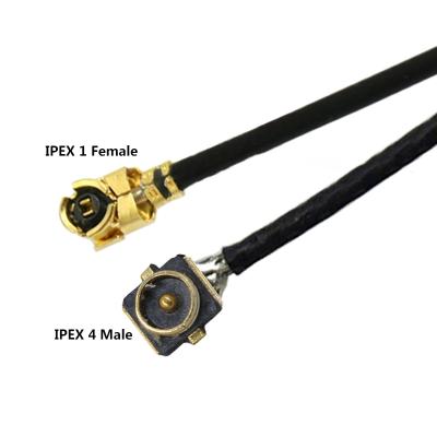 China IPEX4 MHF4 NGFF Antenna Male To IPEX1 UFL Extension RF1.13 Female Coax Cable For Network Card Module Wireless Antenna for sale