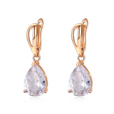 China Wholesale CLASSIC personalized luxury cheap charm jewelry crystal custom drop earrings rose gold earring for sale