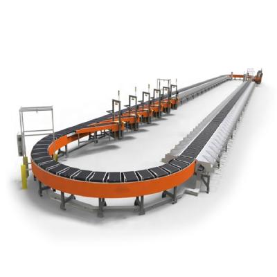 China Heat Resistant High Quality Single-layer Double-Carrier High speed cross belt sorter used for express logistics warehouse for sale