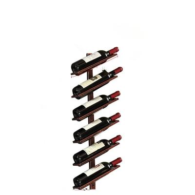 China Wall Mounted Wall Mounted Red Wine Rack Metal Slope Wine Rack Wine Rack Display Stand Kitchen Bar Exhibition Red Wine Rack Wall Hanging for sale