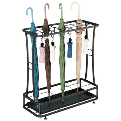 China Metal Hanging Umbrella Rack Disassembly and Assembly Rectangle Wrought Iron Metal Umbrella Rack Hotel Lobby Umbrella Rack Indoor Commercial Storage for sale