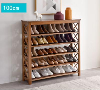 China Genuine Elegent Series Wooden Shoe Rack Stools Shoe Rack Organizer Handmade Foldable Shoe Rack for sale