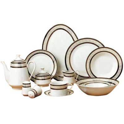 China Wholesale Dinner Set Western Porcelain Dinnerware 72 Pieces Dinner Sets In Pakistan for sale