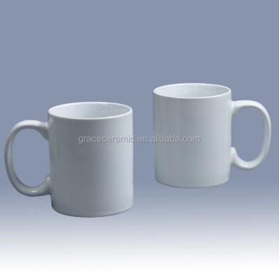 China Viable Mug Manufacturer Sublimation White 11oz Porcelain White Coffee Mug Sublimation Ceramic Mugs For Sale for sale