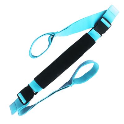 China Fit Body Resistance Bands Yoga Tension Belt Exercise Fitness Elastic Band One-Term Horse Training Split Cross Stretching Belt for sale