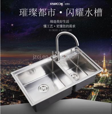 China Without Faucet Stainless Steel Basin, Kitchenware Stainless Steel Wash Basins, Hand Do Kitchen Sink for sale