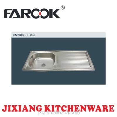 China Without Faucet JZ-830 96x43 Export Indonesia Stainless Steel Kitchen Sink for sale