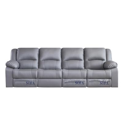 China Extendable modern leather sofa set furniture living room recliner electric sofa chair for sale