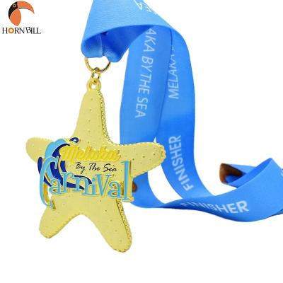 China Europe& Custom Made Sport Gold Medalhas From America Shenzhen Gift Medals OEM Manufacturer With Sublimation Lanyard for sale