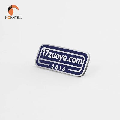 China Worldwide Metal Customized Logo Design Hang Tags Metal Nameplates, Silver Rectangular Engraved Badge Logo for sale