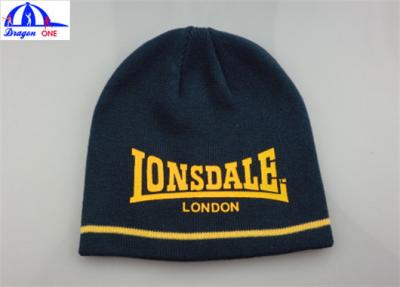 Cina I cappelli/cappucci tricottati del Beanie delle donne con l'abitudine anteriore hanno stampato lo SGS/UL di logo in vendita